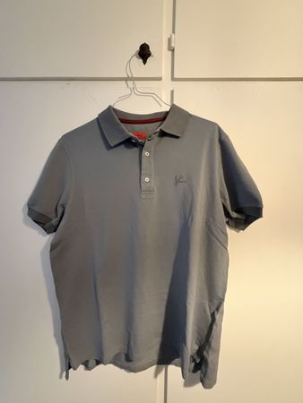 Polo Isaiia uomo taglia M grigio cotone Made in Italy