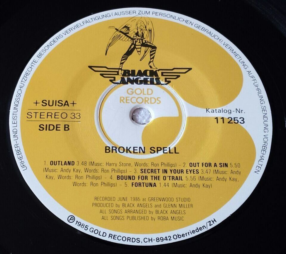 Schallplatten: Black Angels - Broken Spell - LP - 1985 - CH First Press – Gebraucht aus Uster von Zardodel 5
