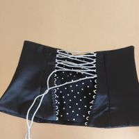 Mieder Gurt Grundfarbe schwarz hochwertig und extravagant