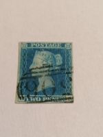 Two pence blue 1841, Platte 4 