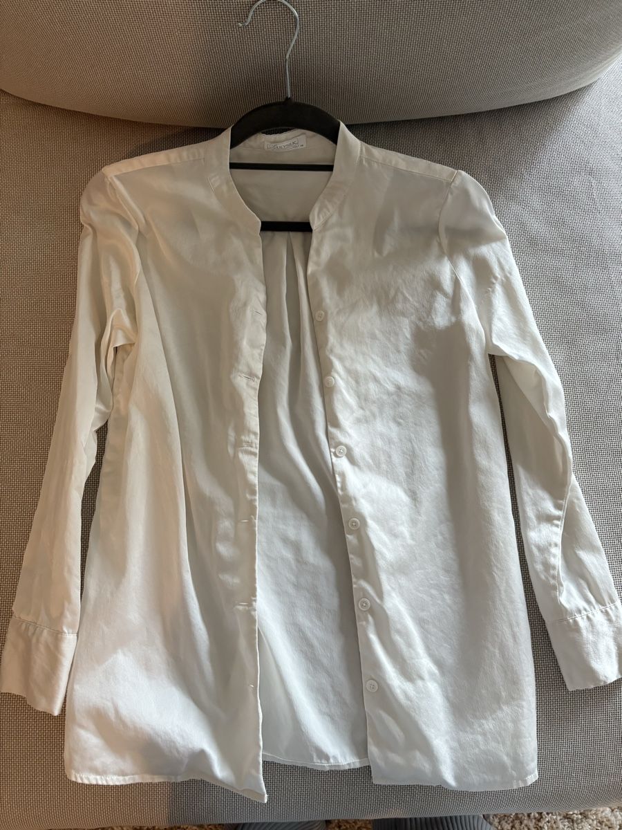 Camicette: Lilysilk White Mandarin Collar Silk Blouse XS – Nuovo (secondo la descrizione) da Zürich venduto da zba_7pzv 1