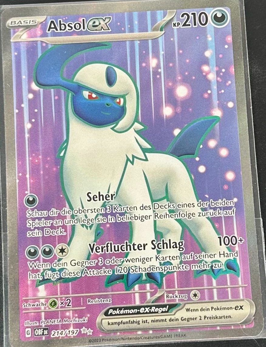 Pokémon Carte collezionabili: Absol ex 210/182 Deutsch Pokémon Full Art – Nuovo (secondo la descrizione) da Dübendorf venduto da TrimTrend 1
