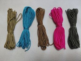 Paracord 2mm Mix - 5 x 6Meter