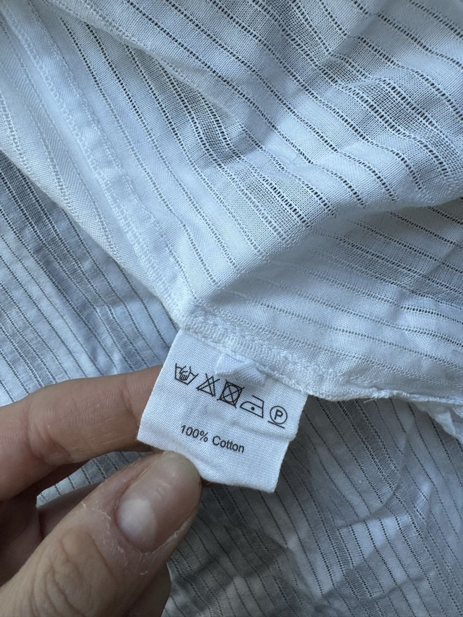 Camicette: White cotton blouse - baumwoll hemd weiss – Usato da Zürich venduto da forestF4iry 4