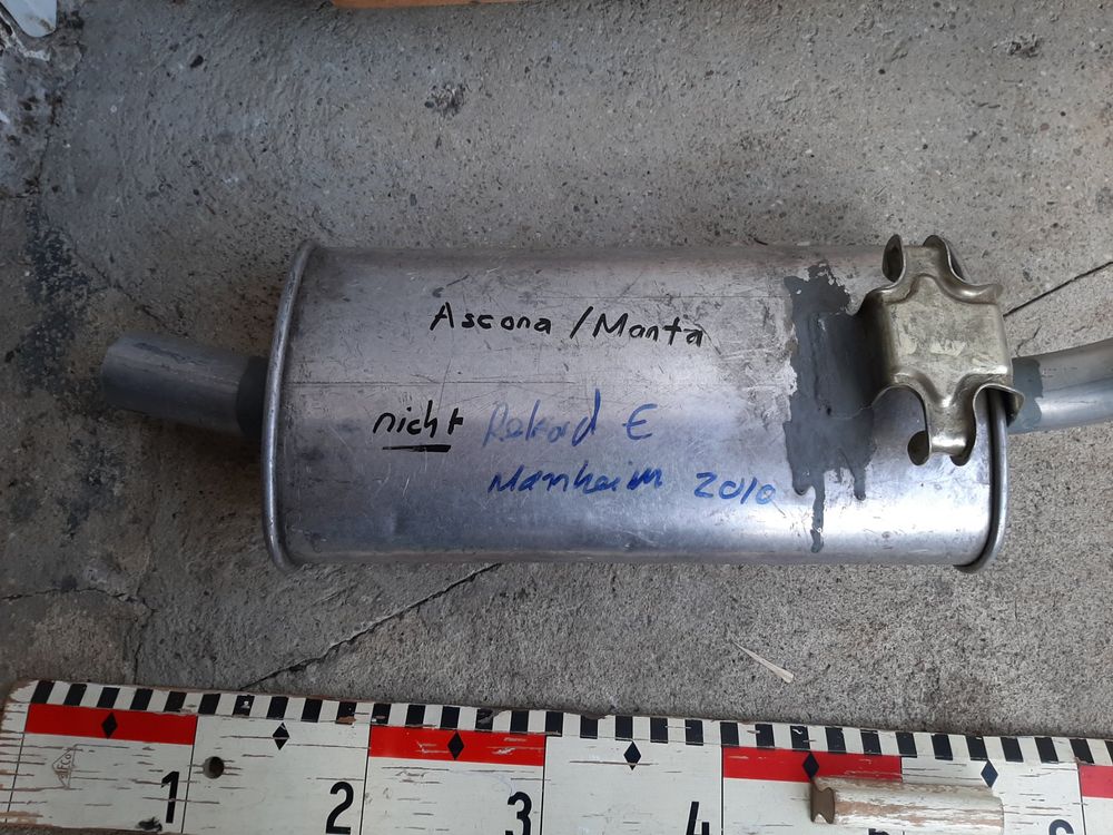 FERROZ Auspuff Set Für Opel Zafira B 1.9 CDTI - Mitteltopf Und Endtopf