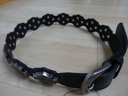 Original Harley-Davidson Leather Belt mit Bar & Shield