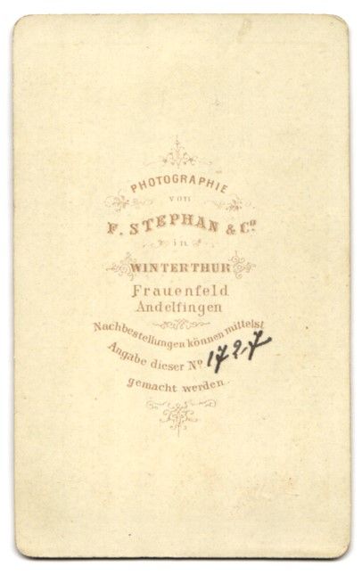 Fotografie &  Plakate: Fotografie F. Stephan, Cie., Winterthur, – Gebraucht aus Berlin von bartko-reher 1