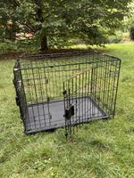 Hundebox Metall schwarz ca. 76cm Breite gebraucht
