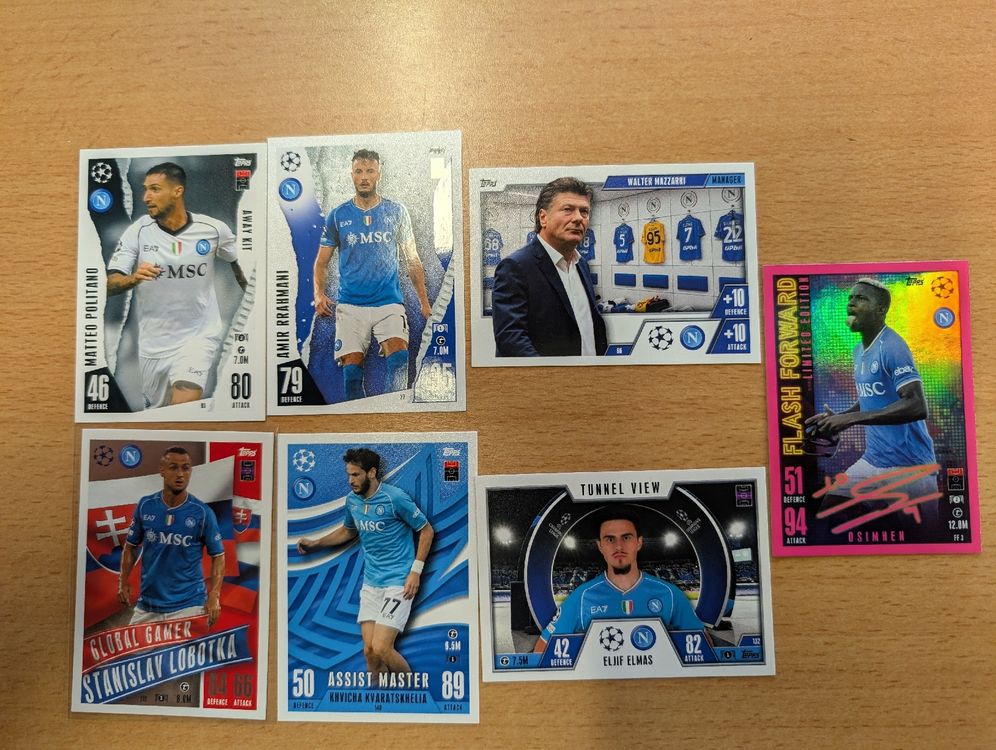 Topps Carte collezionabili: SSC Neapel Trading Cards Topps Match Attax 2023/24, 7 Stk – Nuovo (secondo la descrizione) da Hunzenschwil venduto da AB-Tradingcards