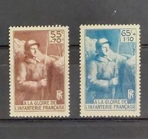 Frankreich 1938, Denkmal für d Infanterie, Satz, **