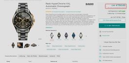 Rado HyperChrome XXL Automatik Chronograph Herren Uhr