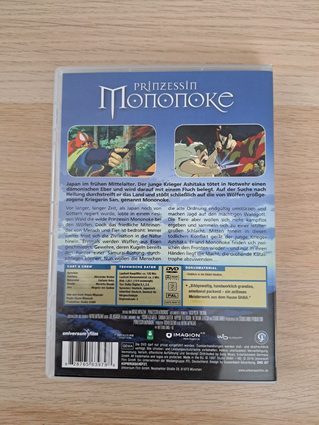 Tous les DVDs: DVD Prinzessin Mononoke – Neuf (Voir description) à Obfelden par ste_l29w 1