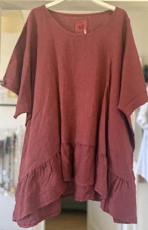 TUNIQUE OVERSIZE EN LIN!! M SOLDES DE FIN DE SAISON