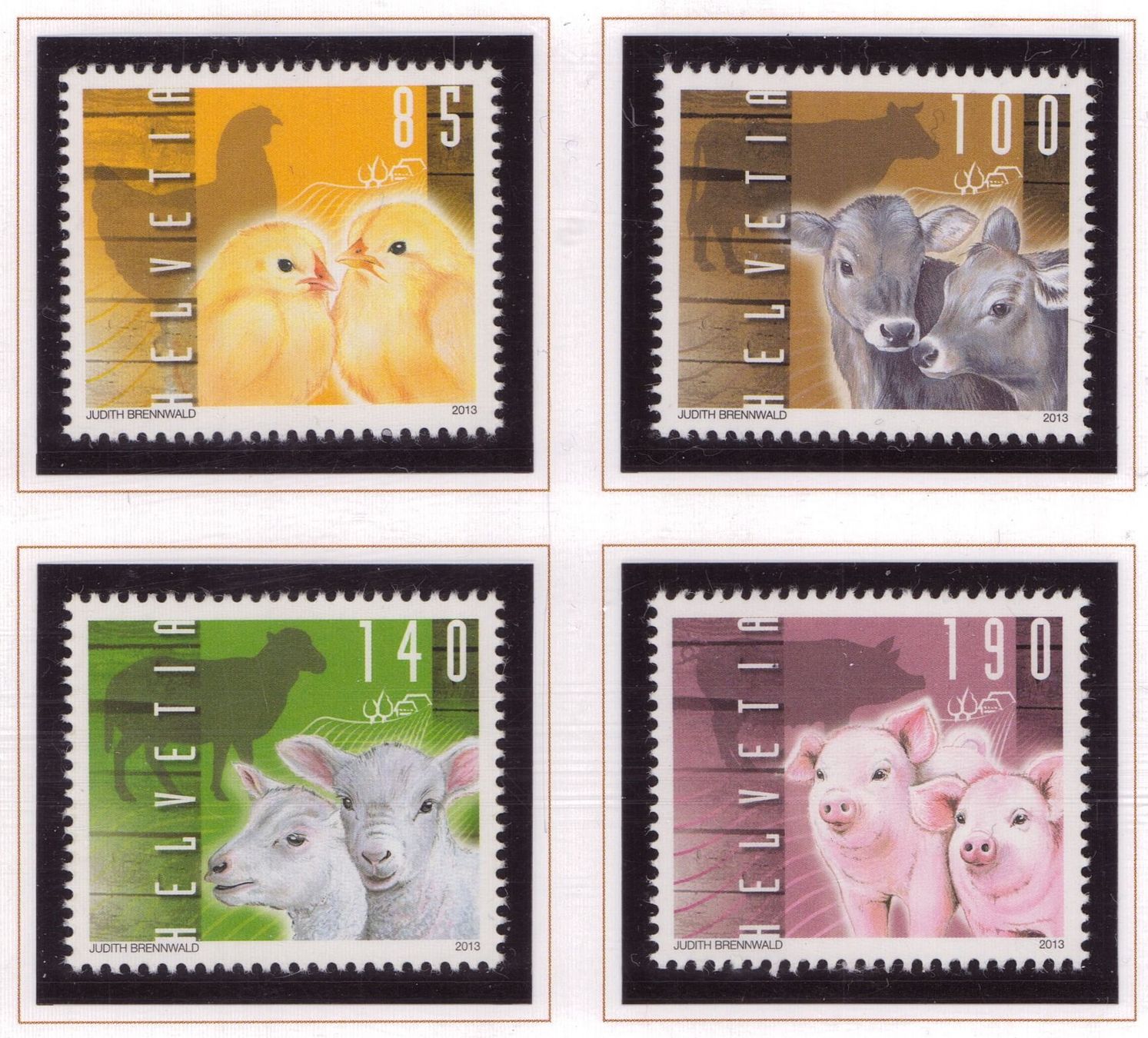 Tutti i francobolli: 2013_Tiere auf dem Bauernhof postfrisch** – Nuovo (secondo la descrizione) da Eggersriet venduto da stamp303