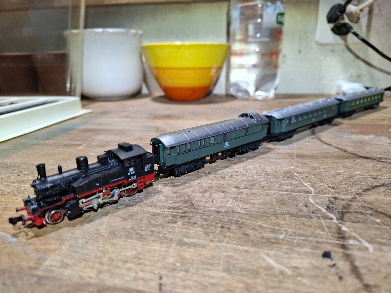 Modellini di ferrovie: Spur N Dampfzugkombi DB – Usato da Flaach venduto da maniv6