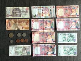 Diverse Banknoten/Münzen aus dem Middle East