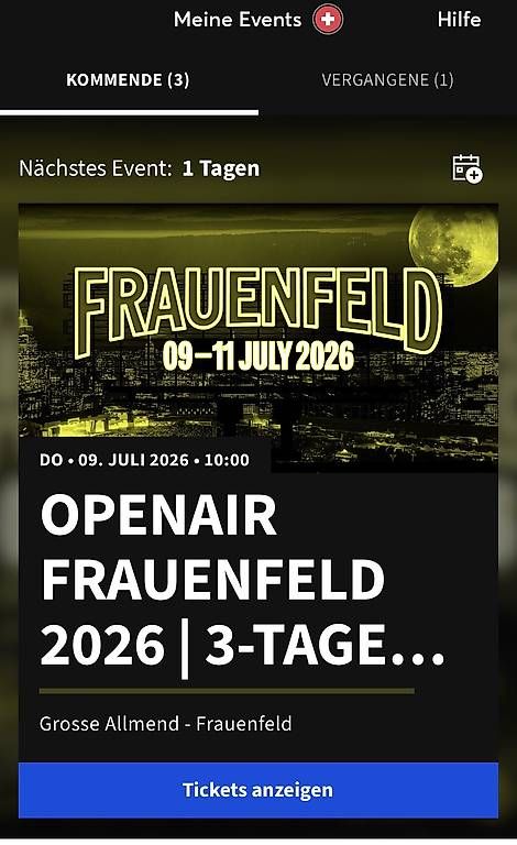 Biglietti: OAFF 3-Tages Ticket – Usato da Müllheim Dorf venduto da Parmahandel