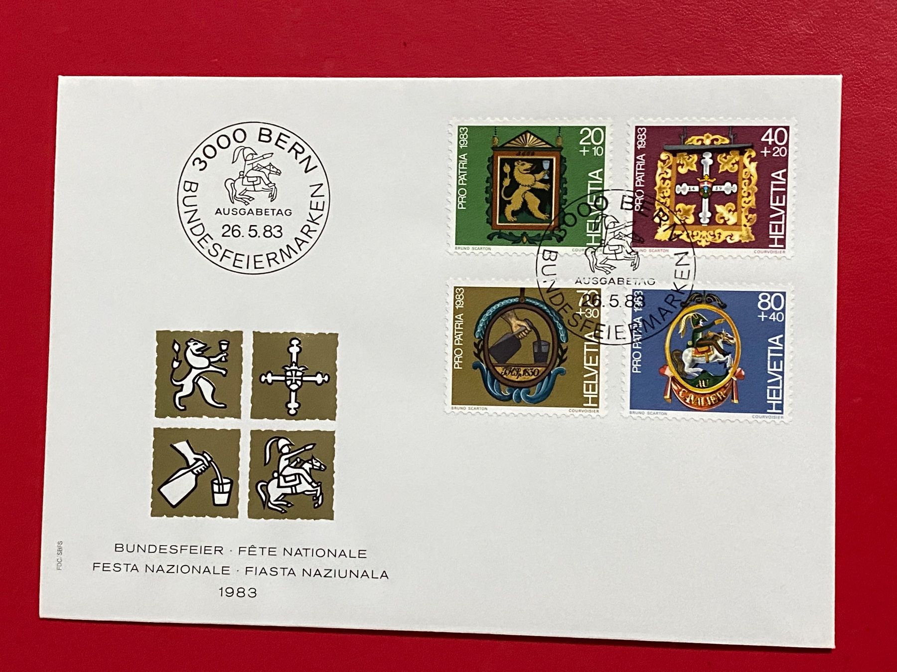 Tutti i francobolli: FDC - Fête Nationale Suisse – Usato da Petit-Lancy venduto da Solcarm 5