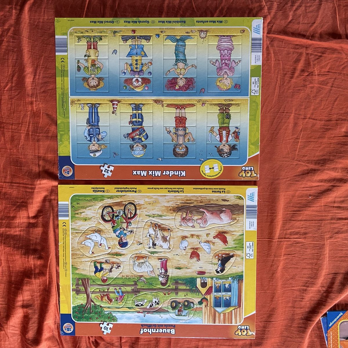 Puzzle: 4 Puzzles Toy Lino Kindermix & Tiere – Nuovo e nell'imballaggio originale da Visp venduto da miflo-1 1