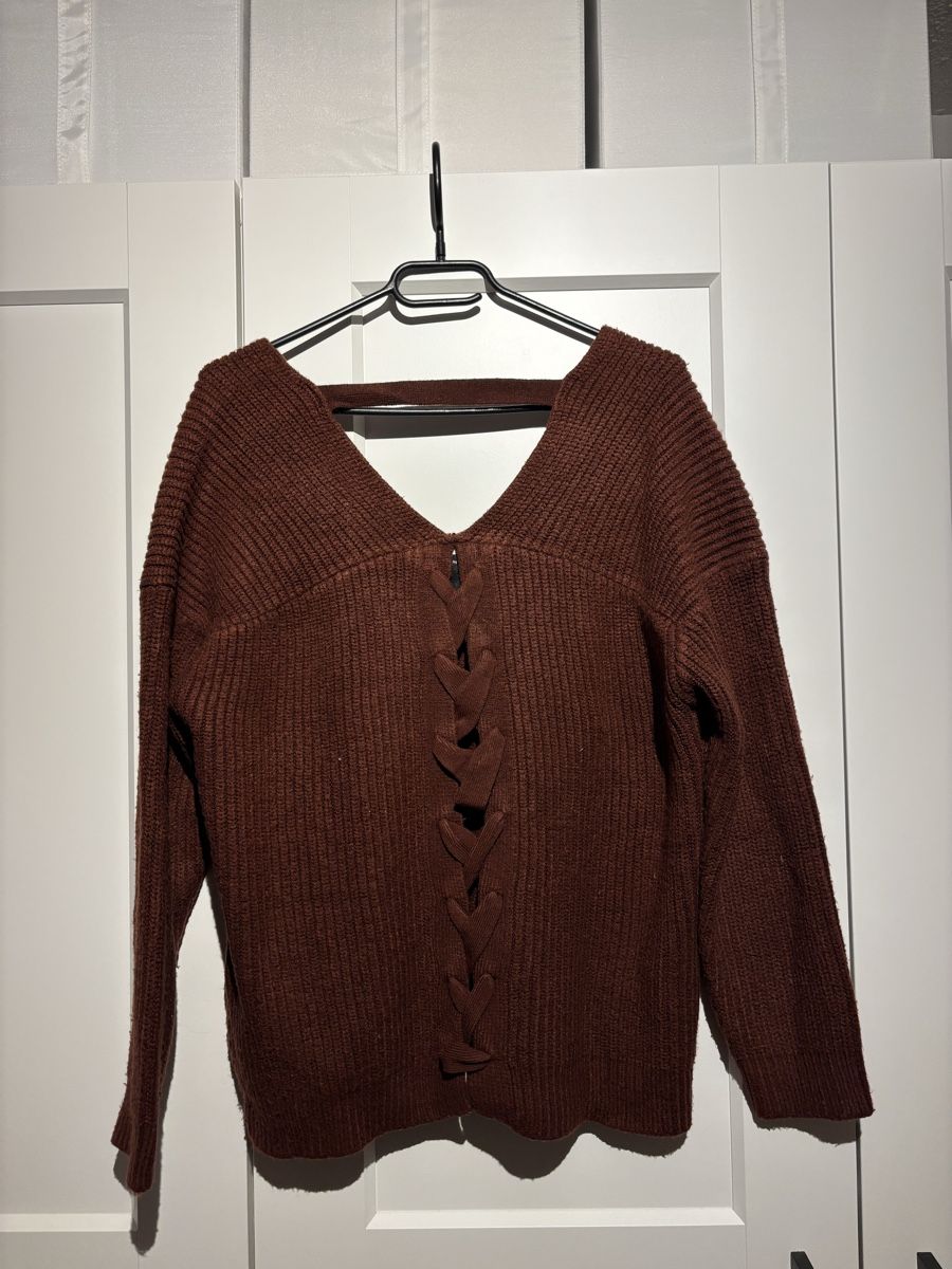 New Look Maglioni & Felpe: Pullover, Sweatshirt dunkelrot, Grösse S/M – Usato da Luzern venduto da Pflanzen-Mama 1