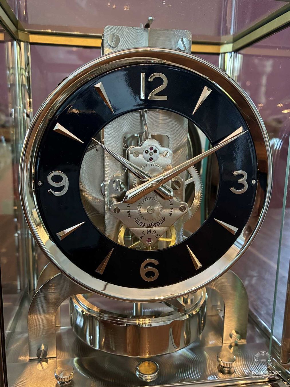 Jaeger-Lecoultre Orologi da terra & Orologi da parete: Jaeger-LeCoultre Atmos Classic nickel-plated, serviced. – Usato da Luzern venduto da ChronoScope6004 2