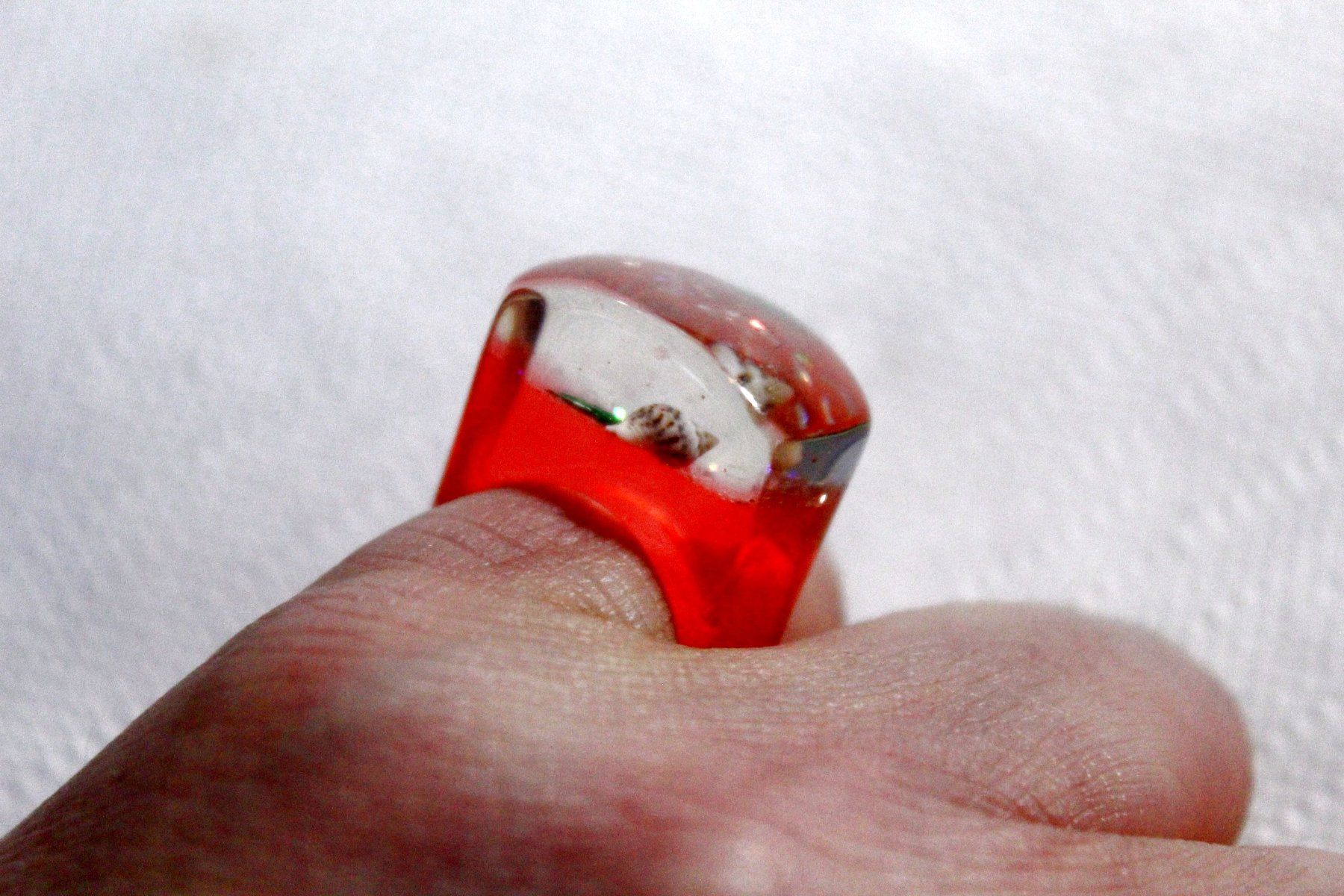 Ringe: Vintage Space-Age - Ring mit Muschel, Seestern, Seeigel, usw – Neu (gemäss Beschreibung) aus Bern von Vitaneuf 1