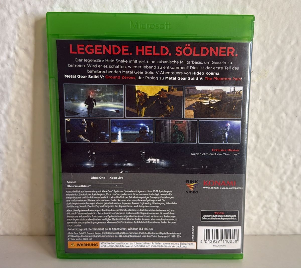 Microsoft Spiele: Metal Gear Solid V: Ground Zeroes - Xbox One - TOP! – Gebraucht aus Ehrendingen von bubulence 1