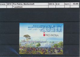 2010 Pro Patria, Markenheftchen, ** postfrisch