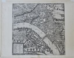 Basel  Kupferradierung von Braun Hogenberg um 1580