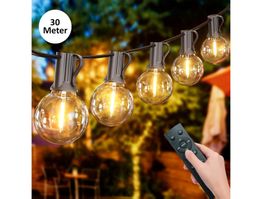 LED LICHTERKETTE MIT FERNBEDIENUNG - 30 METER - 50+2 BIRNEN