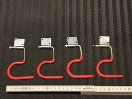 Lot de 4 crochets/support pour outils, balai ou pelles