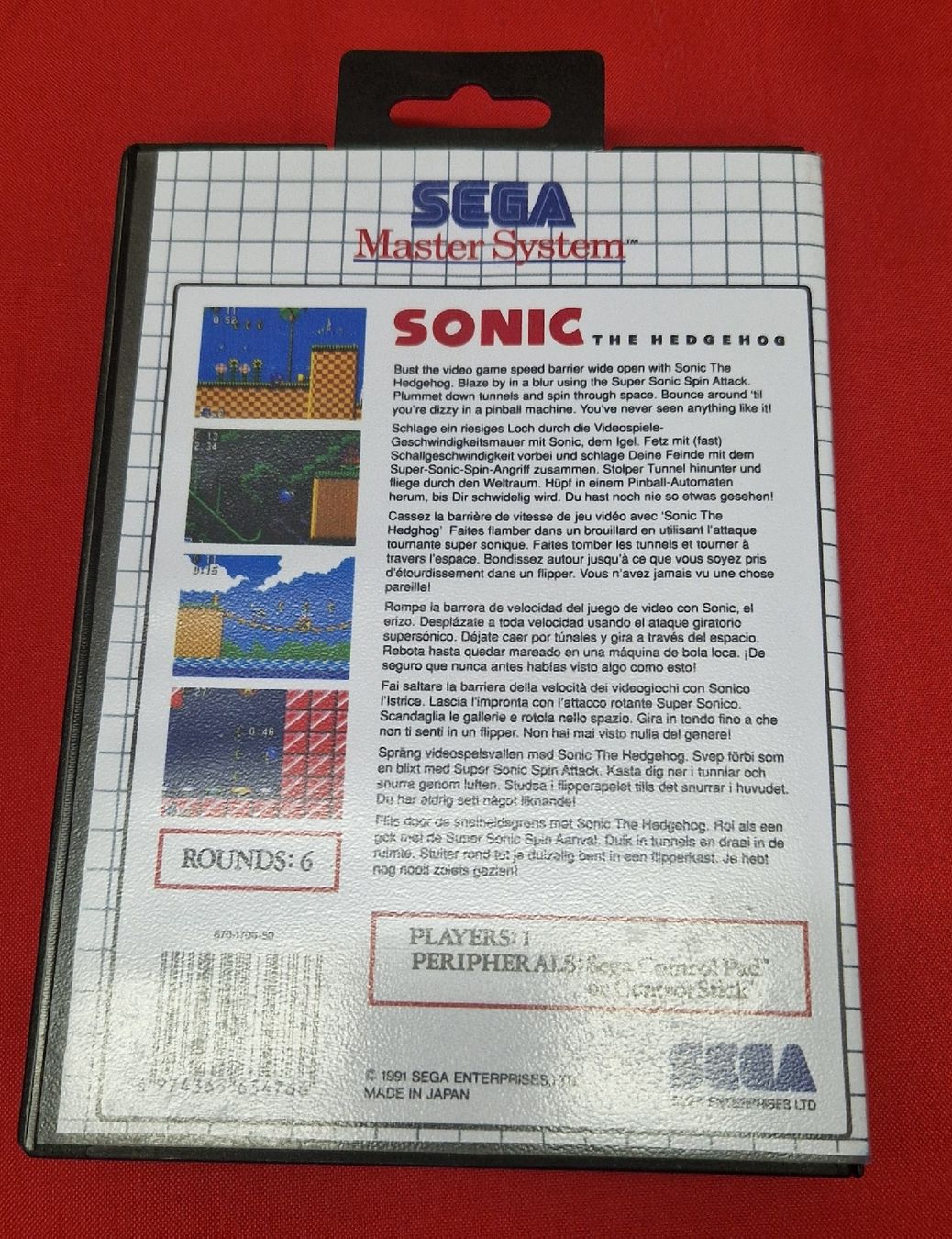 Sega Spiele: Sonic The Hedgehog Sega Master System – Gebraucht aus Villars-sur-Glâne von MrLobTec 1