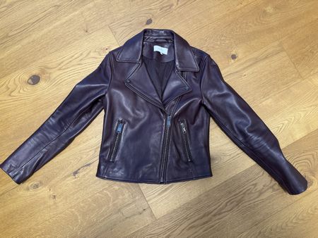 Lederjacke in Bordeaux von Reiss