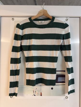 Pullover JDY gestreift grün-weiss Gr. M