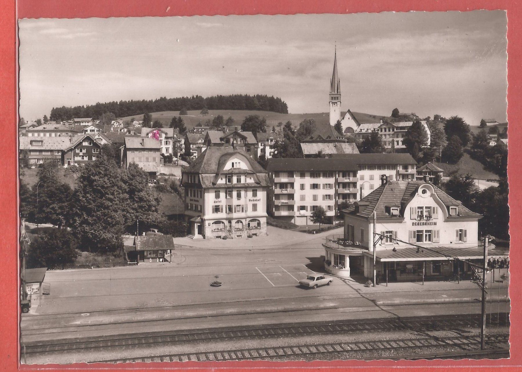 Cartes postales: Degersheim - Bahnhof mit Oldtimer - 1974 beschrieben – D'occasion à Fislisbach par Porano