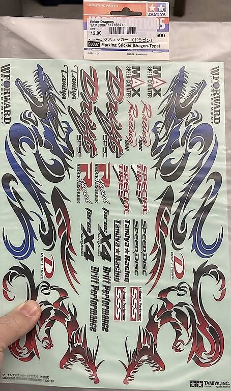 Tamiya Modellismo RC: Tamiya sticker Dragons – Usato da Wohlen AG venduto da astrafanatik