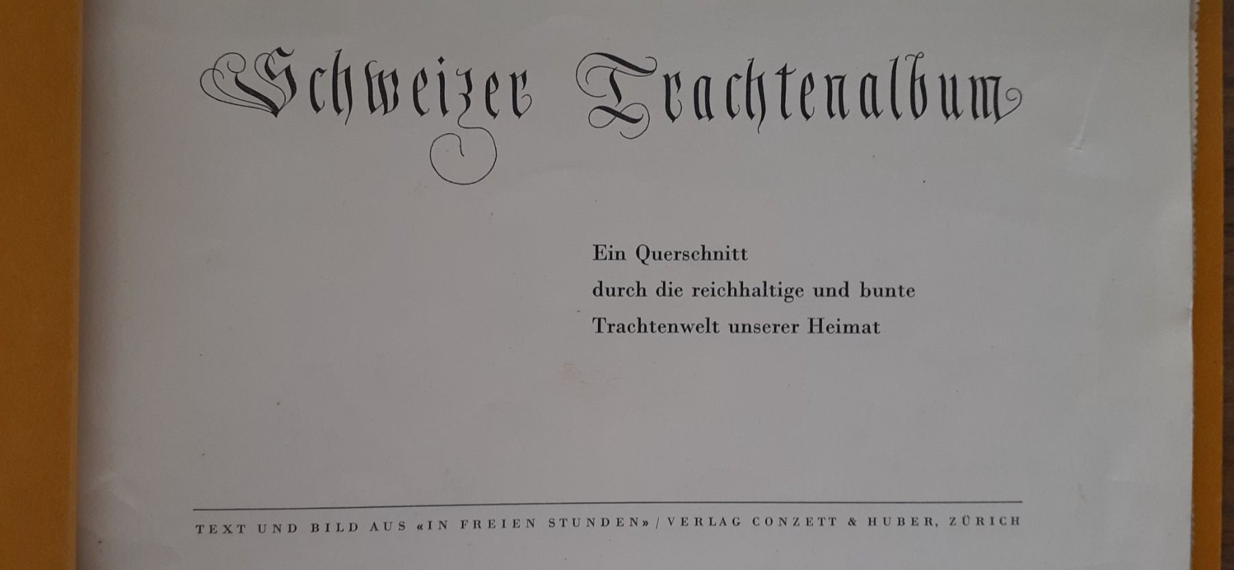 Libri: Album Trachten Schweiz – Usato da Mörschwil venduto da antiksalon 1