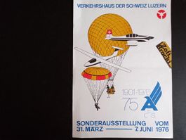 Verkehrshaus Luzern Sonderausstellung Werbeplakat A4 1976