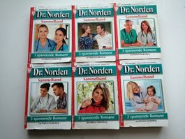 6x3 Dr. Norden Romane a je ca 128 Seiten- grosse Schrift
