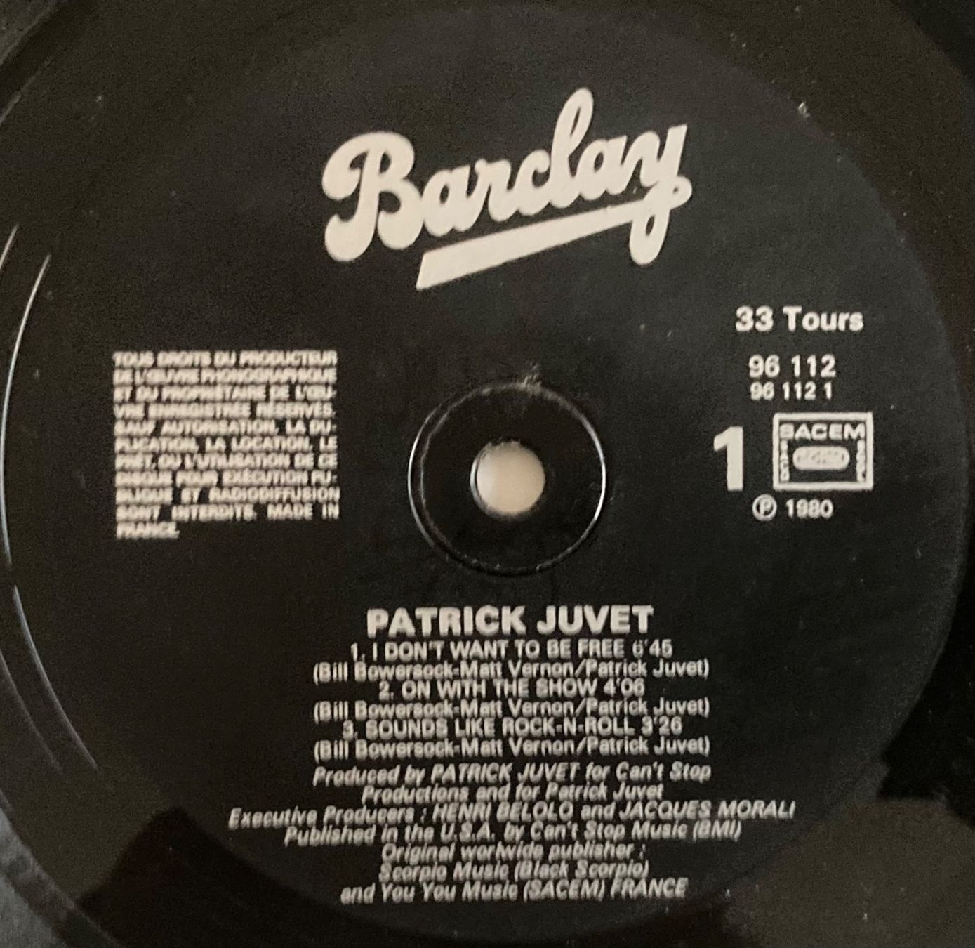 Schallplatten: PATRICK JUVET - STILL ALIVE – Gebraucht aus Poliez-Pittet von Newtown-Records 2