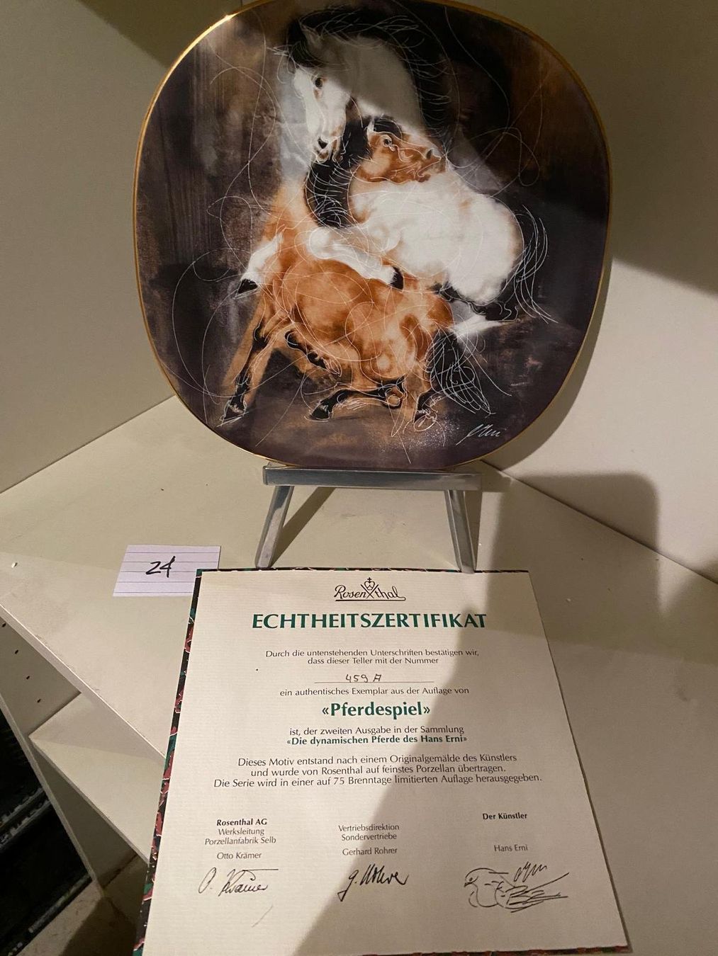 Teller: Rosenthal Teller "Pferdespiel", limitierte Auflage, Top! ... – Neu (gemäss Beschreibung) aus Baldingen von DollyMeyer
