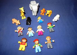 Lego-Duplo Figuren - 7 Tiere und 8 Personen