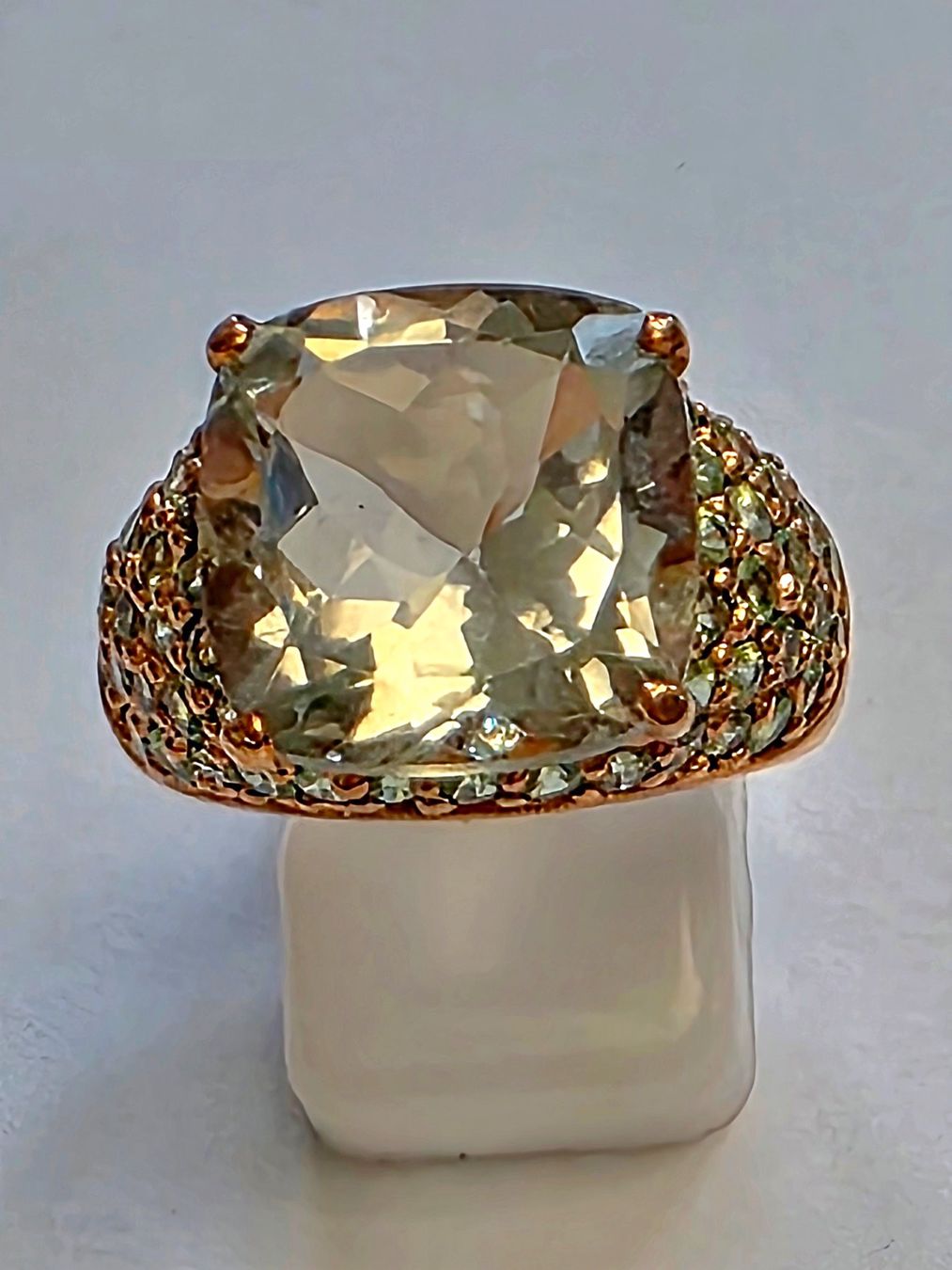 Bagues: Prasiolith Fingerring – Neuf (Voir description) à Zürich par Benedikt21 1