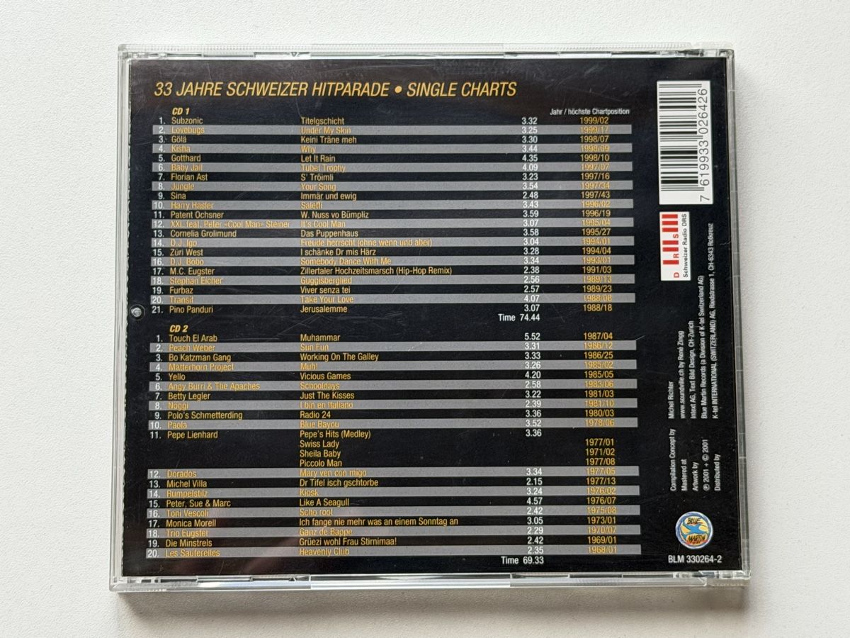 CD: Schweizer Hitparade - 33 Jahre Single Charts - Doppel CD! – Usato da Bad Zurzach venduto da Cookie_0619 1