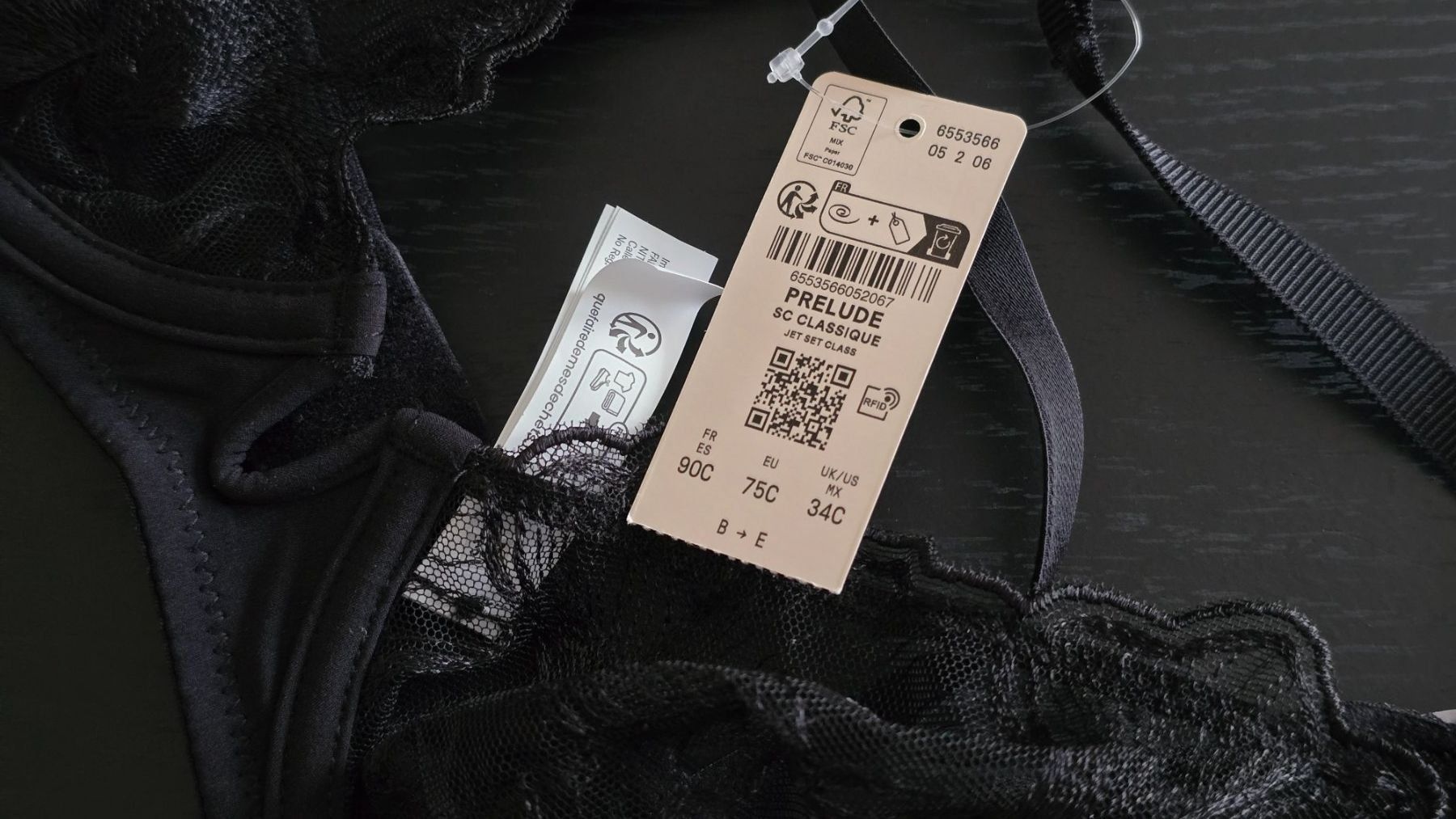 Etam Altra biancheria intima: 💖​ Etam "Prélude" BH - 75 C - Schwarz – Nuovo e nell'imballaggio originale da Thalwil venduto da VitaMini 3