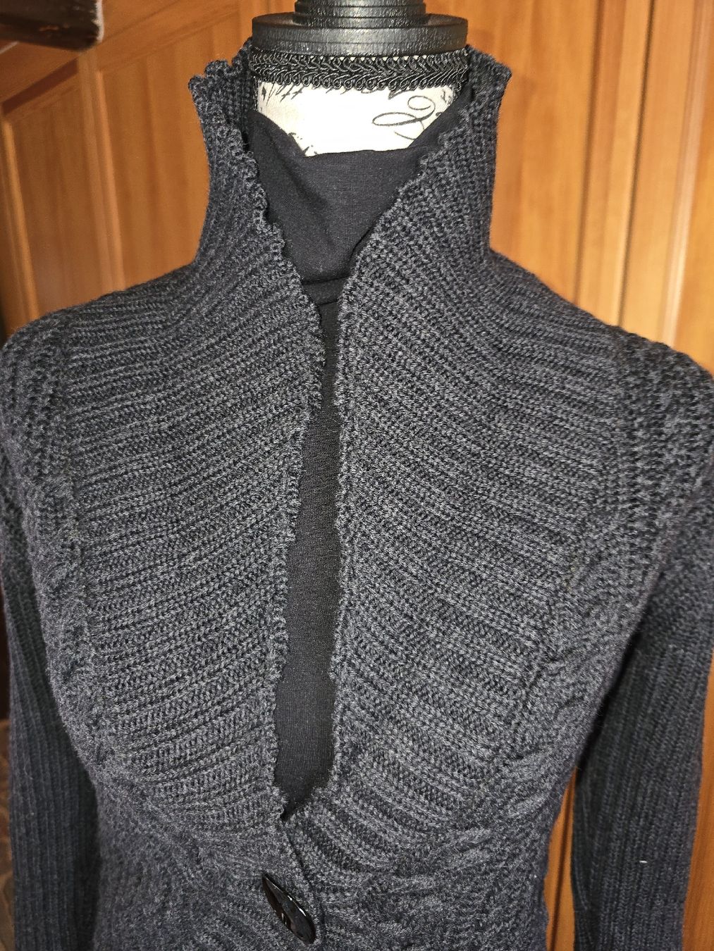 Jacken: Cardigan lana boho grigio piombo – Neu (gemäss Beschreibung) aus calpiogna von dadalter 2