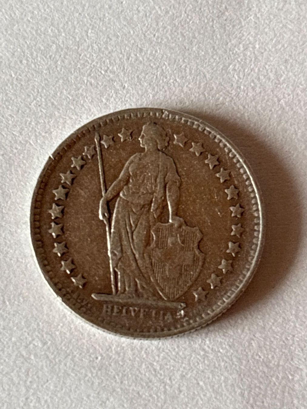 Tutti le monete: Schweizer 1/2 Franken Münze 1928 – Usato da Salvenach venduto da Haeseli59 1