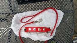 Top Edel und neu Hunde Leine + Halsband Leder House of dogs