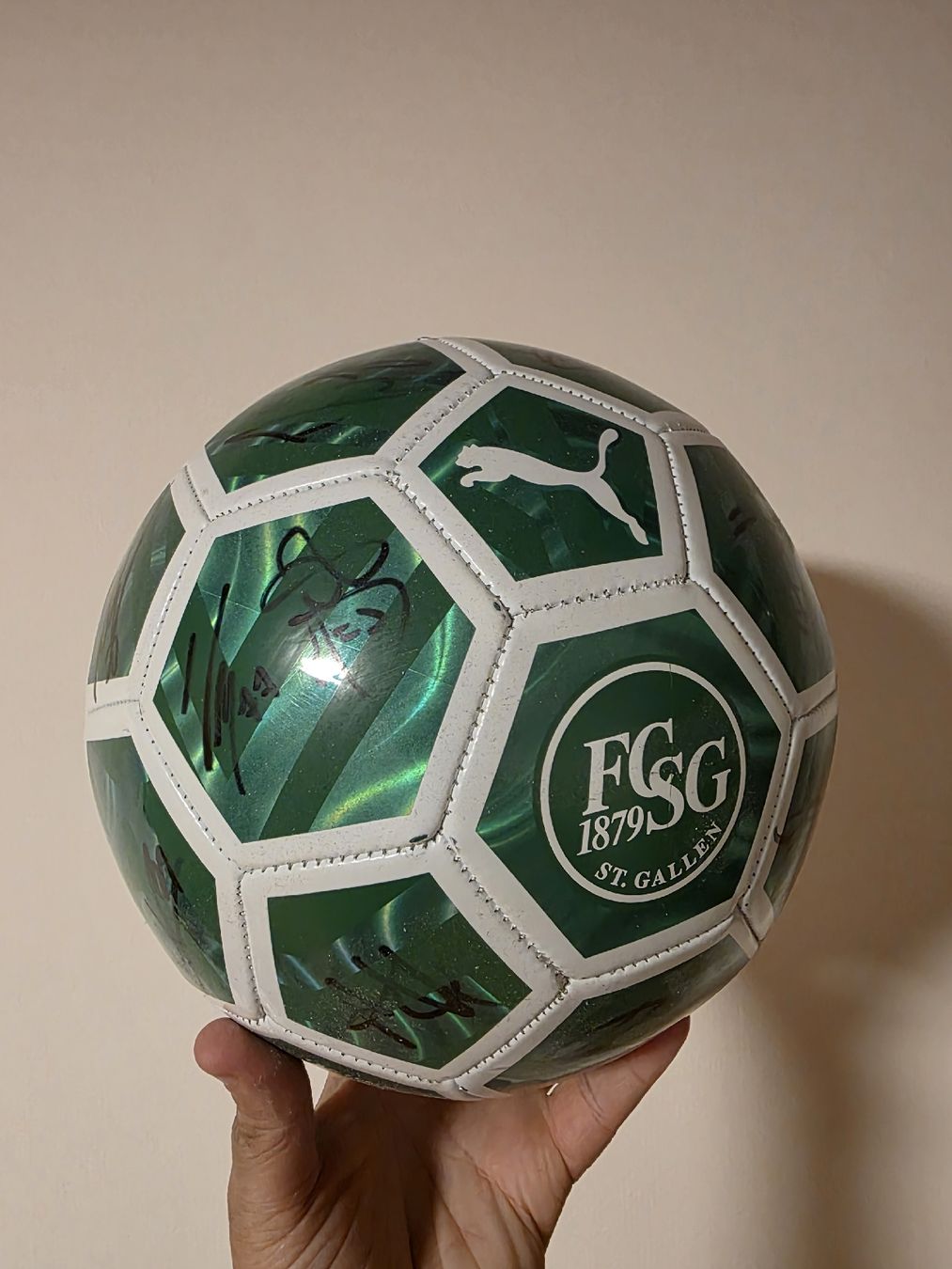 Puma Palloni: FCSG Ball signiert aus 2025 – Nuovo (secondo la descrizione) da Rebstein venduto da bjo_25gs 1
