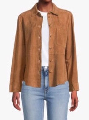 Marella Damen Wildleder Hemd Jacke MOGADOR braun Gr 38